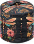 Dragonfly Butterfly Flower Rice Cooker Dust Cover Delicate Protective Cover for Small Appliances in Home Stain-resistant Washable Kitchen Utensil ...