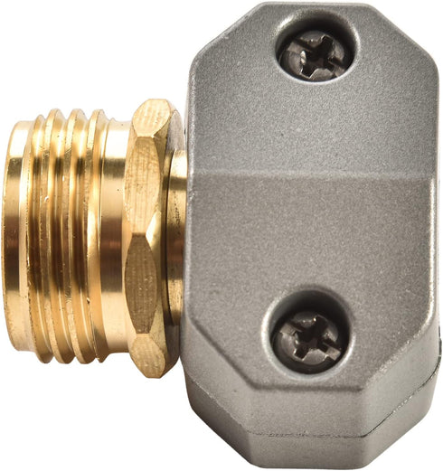 Zinc and Brass Male Clamp Coupling,Fits 3/4" or 5/8" Garden Hose Repair Fitting...