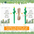 24 Sets Back to School Gifts for Student Cactus Pens Motivational Pen with Inspirational Cards Pots Plant Pens First Day of School Stationery Supp...