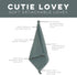 Ryan & Rose Cutie Lovey - Soft 100% Organic Cotton Muslin with Attachable Snap Closure - Loveys for Babies Newborn Baby Lovey Security Blankets fo...