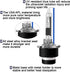 Sinoparcel D2R Xenon HID Headlight Bulbs - 8000K 35W Low Beam 85126UB 66250 85126WX,etc Replacement Lights- Pack of 2...