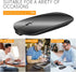 KANG RUI Bluetooth mouse Slim Mini Portable Flat Travel Wireless mouse Rechargeable t Ultra-Thin Mice Quie Compatible with Laptop PC Notebook Tabl...