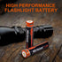 3.7V 3200mAh USB Rechargeable Lithium lon Battery for Flashlights, Headlamps, Bike Lights, Bluetooth Speaker Etc(2 Pack)......