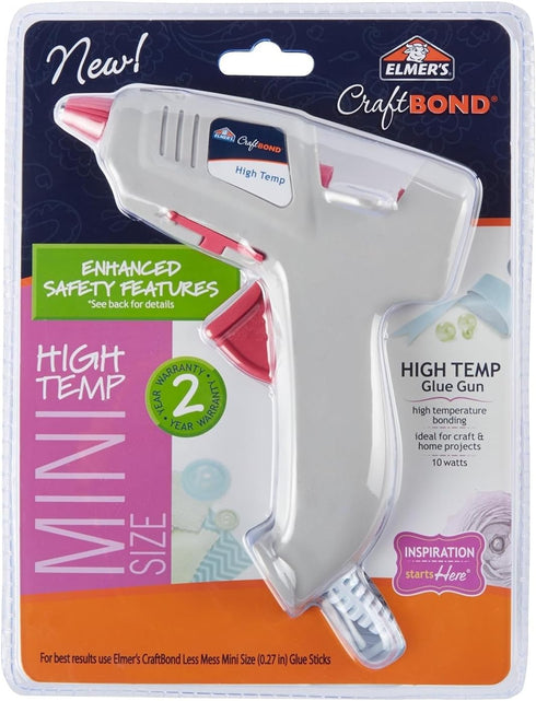 Elmer's Craft Bond High-Temp Mini Hot Glue Gun, 10W (E6048)...