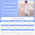 WONDAY Toddler Sleep Sack with Legs,Toddler Sleep Sacks 2t-3t,0.5T Cotton Sleeveless Baby Sleep Bag Wearable Blanket with Feet...