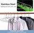Amber Home 20 Pack Heavy Duty Metal Shirt Coat Hangers, Stainless Steel Clothes Hanger with Polished Chrome, 17 Inch Silver Metal Wire Hanger...