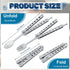 2 Pcs Butterfly Fork and Spoon Set, Tactical Butterfly Spoon Folding Stainless Steel Butterfly Fork for Travel Camping Hunting BBQ Kitchen(Silver)...