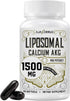 Liposomal Calcium AKG Supplement 1500 MG (Alpha-Ketoglutaric Acid), High Absorption, More Effective Than AAKG, Ca AKG for Longevity, Age Defense, ...
