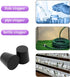 PENCK 6pcs Rubber Stopper 20mm - 26mm Plugs Tapered Plug Black Solid Test Tubes Bungs Stoppers for Lab Home Use...