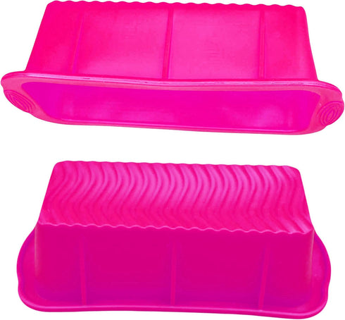 (2-Pack Baking Keto Bread Loaf Mold (Oven Safe) - Single-Serve, Reusable Rectangular Ice Cube (BPA-Free, Dishwasher Safe and Microwave Safe)...