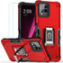 Case for T-Mobile Revvl 6 Pro 5G Case Revvl 6X Pro 5G Case with Screen Protector Kickstand Holder Built-in Magnetic Car Mount Shockproof Camera Pr...