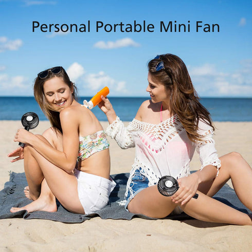 Mini Handheld Fan, Small Personal Portable Fan with USB Rechargeable Battery Operated Desk Electric Fan for Travel Office Room Household Kids Girl...