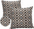 Brown Black Outdoor Pillow Cover 18x18 Inch Cushion Sham Case, Waterproof Decorative Square Throw Pillowcase for Outside Garden Patio Porch Couch ...