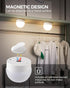 Rechargeable Light Bulbs with Remote Control, Battery Operated Light Bulbs with Timer, 3 Color Temperature, Dimmable Wireless Puck LED Bulb for Wa...