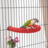 Bird Perches Parrot Cage Perch Rough Surface Perch Stand for Parakeets Budgies Cockatiels Conures Lovebirds (Small (Red)...