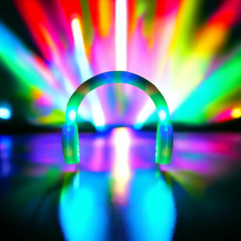 Light Up LED Foam Stick Headphone - 3 Settings - Light Up The Party - New Fun Party Accesory - Must Have Party Favor For Any Childrens Party, Wedd...