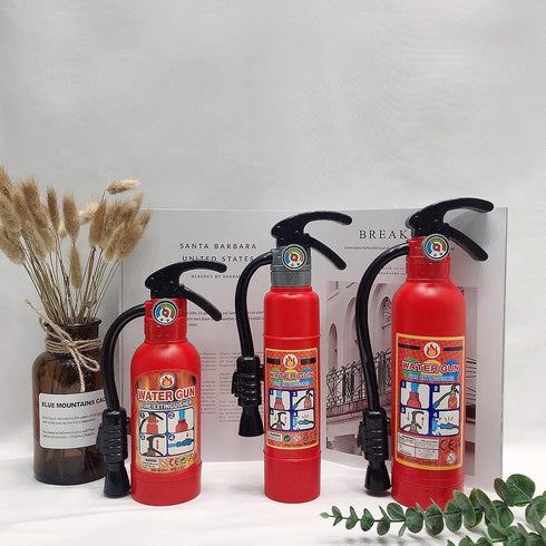 2 Pack Toy Fire Extinguisher Firefighter Role Play Toys for Kids, Small Water Gun Squirt Toys Gifts for Boys Girls Pool Beach Outdoor Play, Firema...