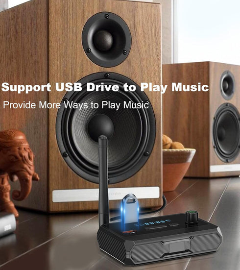 Bluetooth 5.3 Receiver for Home Stereo, Optical Low Latency & HD Music Audio Bluetooth to RCA Adapter for Stereo/Speakers/Wired Speakers/Home Musi...