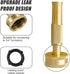 Adjustable Metal Twist Hose Nozzle Sprayer, 4" Heavy-Duty Brass Hose Nozzle Garden Sprayer with 10 Rubber Washers, for Gardening Watering Patio La...