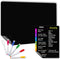 Magnetic Dry Erase Blackboard Set: Black Board for Home, Office & Classroom (11.5x15"), Menu Board for Kitchen Fridge/Family Meal Planner (7x9”), ...