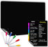 Magnetic Dry Erase Blackboard Set: Black Board for Home, Office & Classroom (11.5x15"), Menu Board for Kitchen Fridge/Family Meal Planner (7x9”), ...