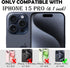 Annymall for iPhone 15 Pro Case with 2 Screen Protector,Shockproof Drop Protection Full Body Heavy Duty 3-Layer Military Rugged Durable Phone Cove...