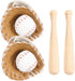 Vaguelly 2 Sets Pretend Play Accessories Baseball Keychain Baseball Toys for Kids Glove Baseball Outside Toys Softball Party Favors Backpack Keych...
