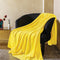 JIAHANNHA Yellow Fleece Throw Blanket 50"x60" for Adults, Super Soft Cozy Plush Velvet Throw Blanket for Couch Sofa Bed,Warm and Lightweight...
