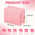 Mini Makeup Bag, PU Leather Small Makeup Bag for Purse, Ladies Cosmetic Bag Zipper Preppy Bag Waterproof Travel Make up Organiser Multifunctional ...
