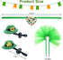 Vehomy 4Pcs Saint Patrick's Day Bearded Dragon Hats Tutu Skirt Outfit Lizard Bowler Hat with Shamrock Décor Small Pet St Patrick's Day Tutu Access...