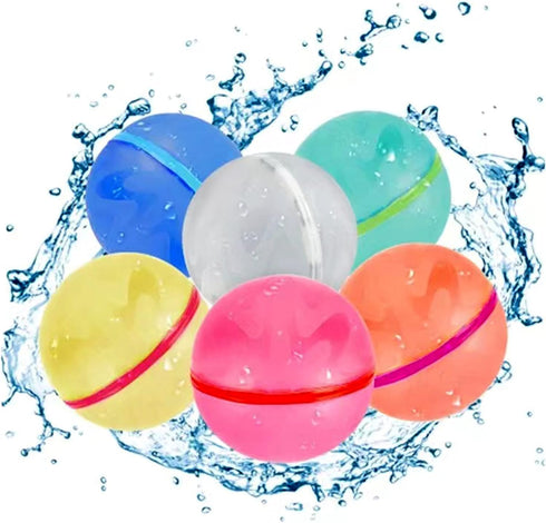 Quick Fill Reusable Water Balloons Self Sealing, Latex-Free Silicone Water Splash Ball, Water Bomb for Kids Teens | Outdoor Activities Water Games...