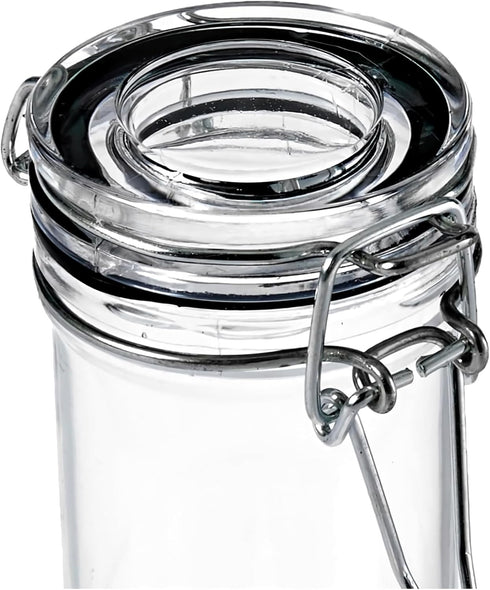 MiniWare Clear Plastic Mason Jar (Pack Of 4) - 3 Oz. - Chic Design, Perfect for Parties, Events, Food Storage, Party Favors, DIY Crafts, & More...