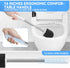 Toilet Brush, Toilet Brush and Holder with 304 Stainless Steel Handle, Space Saving Toilet Bowl Brush for Storage, Durable Bristles Toilet Scrubbe...