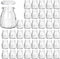 KAMOTA Glass Yogurt/Pudding Jars With PE Lids, Ideal for Jam, Honey, Wedding Favors, Shower Favors 40 PACK 4 oz Clear, (150ml)...