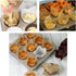 180 Pieces of Tulip Baking Paper Cups Cupcake Muffin Liners Pans Wrappers in 3 Colors, White, Natural, Brown...