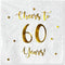 Cheers to 60 Years Cocktail Napkins | Happy 60th Birthday Decorations for Men and Women and Wedding Anniversary Party Decorations | 50-Pack 3-Ply ...