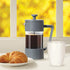 Oggi French Press Coffee Maker (12oz)- Borosilicate Glass, Coffee Press, Single Cup French Press, 3 cup Capacity, Charcoal...