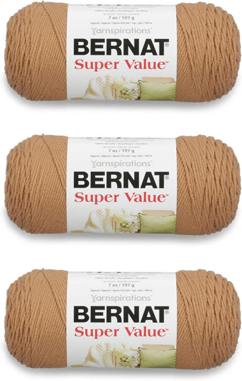 Bernat Super Value Yarn, 3 Pack, Topaz 3 Count......