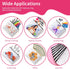 24Pcs Sublimation Blank Canvas Makeup Bags, AMADAILY Bulk Blank DIY Heat Transfer Cosmetic Makeup Bags w/Black Zipper for Bridesmaid Makeup Bag Tr...