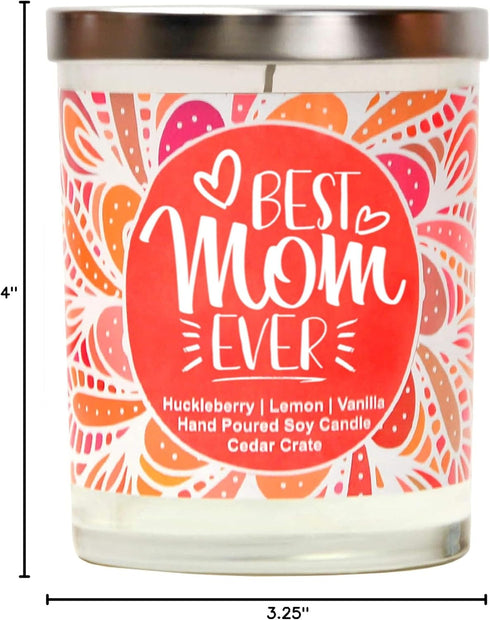 Best Mom Ever - Candles Gifts for Mom, Women, Girlfriend, Grandma, Best Friend Candle, Gift for Sister, Aunt, Funny Birthday Candles Gifts for Mot...