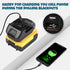Battery Adapter DM18M for Makita 18V Tools, for Dewalt 20V & for Milwaukee M18 18V Battery to Makita 18V Battery Tools, with USB Charging Port...