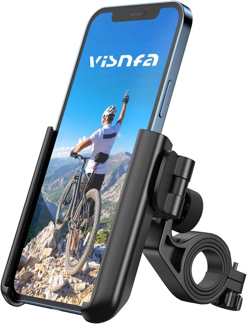 Upgraded Bike Phone Mount 360° Rotatable Universal Bicycle Motorcycle Scooter Bike Accessories Handlebar Phone Clip Holder for Any Smartphones Bet...