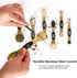 Magnetic Measuring Spoons Set Stainless Steel with Leveler, Stackable Metal Tablespoon Measure Spoon for Baking, Measuring Cups and Spoon Set Kitc...