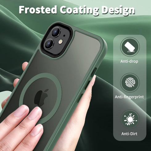 CACOE Magnetic Case for iPhone 12 & iPhone 12 Pro 2020 6.1 inch-Compatible with MagSafe & Magnetic Car Phone Mount,Anti-Fingerprint TPU Thin Phone...