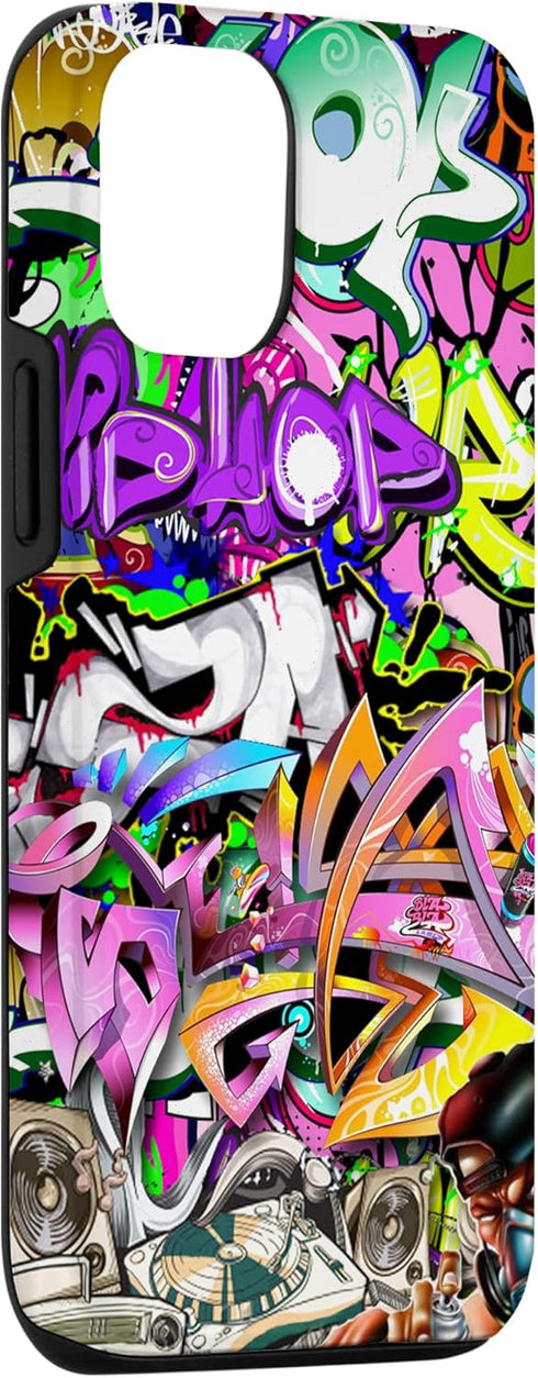 iPhone 12/12 Pro Graffiti Street Art, Colorful Urban hip hop Case...