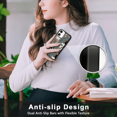 Horror Flowers Scary Phone Case Fit for iPhone 11, TPU iPhone Case Shockproof Ghostface Fashion Design Phone Cover Gift for Boy Girl Men Women...