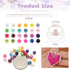 TOAOB 1680pcs Pearl Beads for Jewelry Making 24 Colors Round Pearl Beads with Holes 6mm Loose Spacer Beads for DIY Crafts Necklaces Bracelets and ...