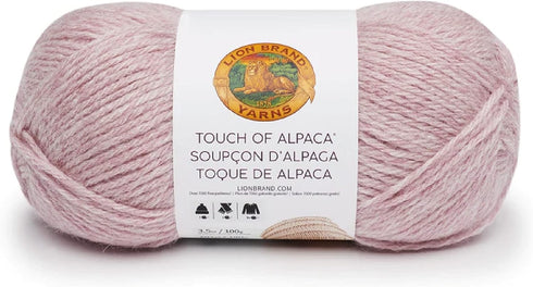 Lion Brand Yarn (1 Skein) Touch of Alpaca Yarn, Blush......