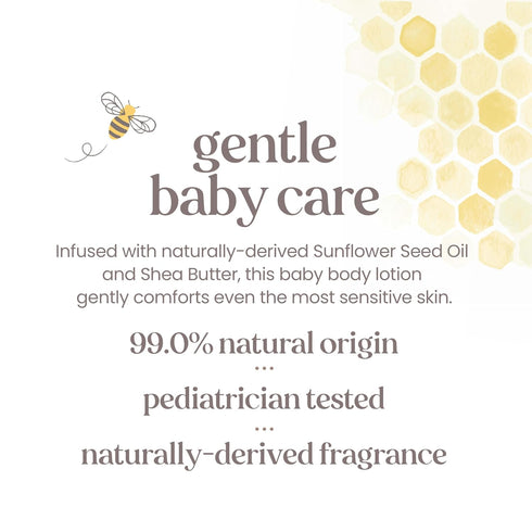 Burt's Bees Baby Nourishing Lotion with Sunflower Seed Oil, Original Scent, Pediatrician Tested, 99.0% Natural Origin, 12 Ounces...