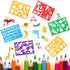 Kids Drawing Stencils Set , 20 Pcs Plastic Stencil Kit 300+ Patterns Drawing Templates for Girls & Boys Gift and Card Making...